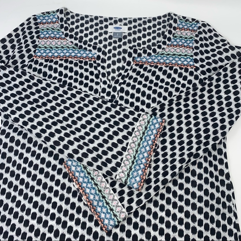 Old Navy embroidered tunic cotton dress Small Summer Beach Vacation